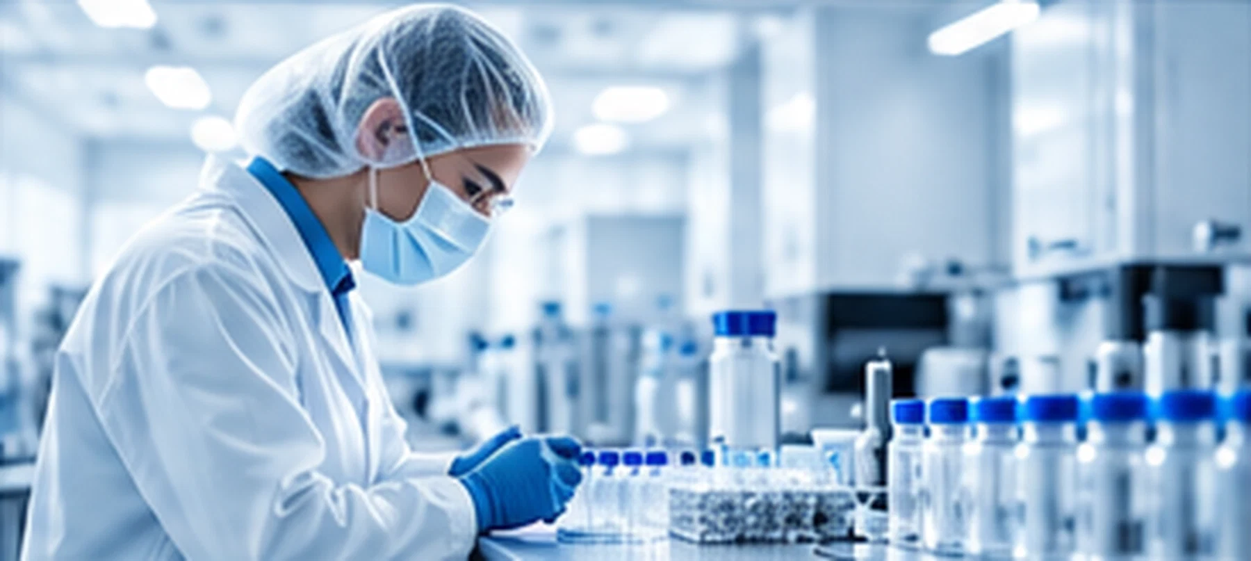 Scientist working in a research laboratory